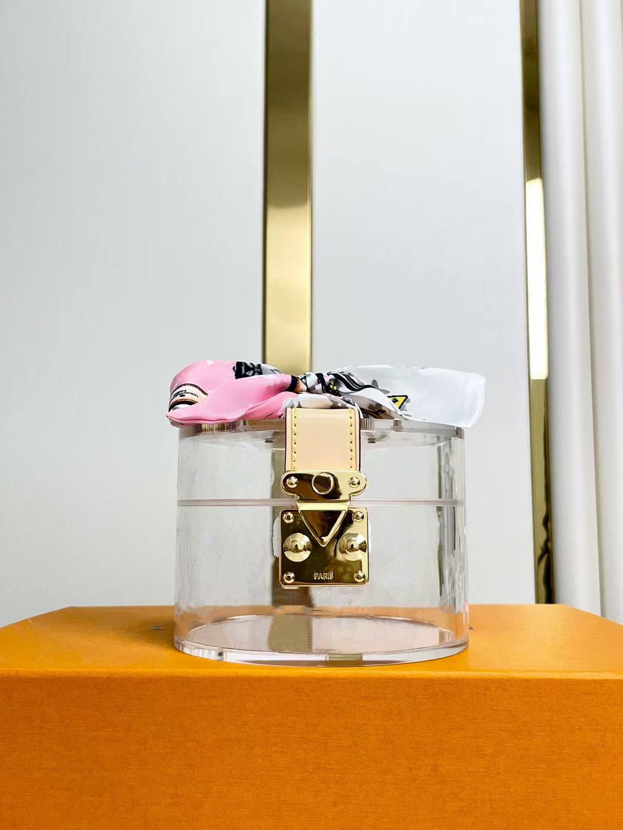 Luxury designer jewelry box women advanced Temperament transparent jewelry storage box prevent falls Necklace bracelet earring ring watch Collection box