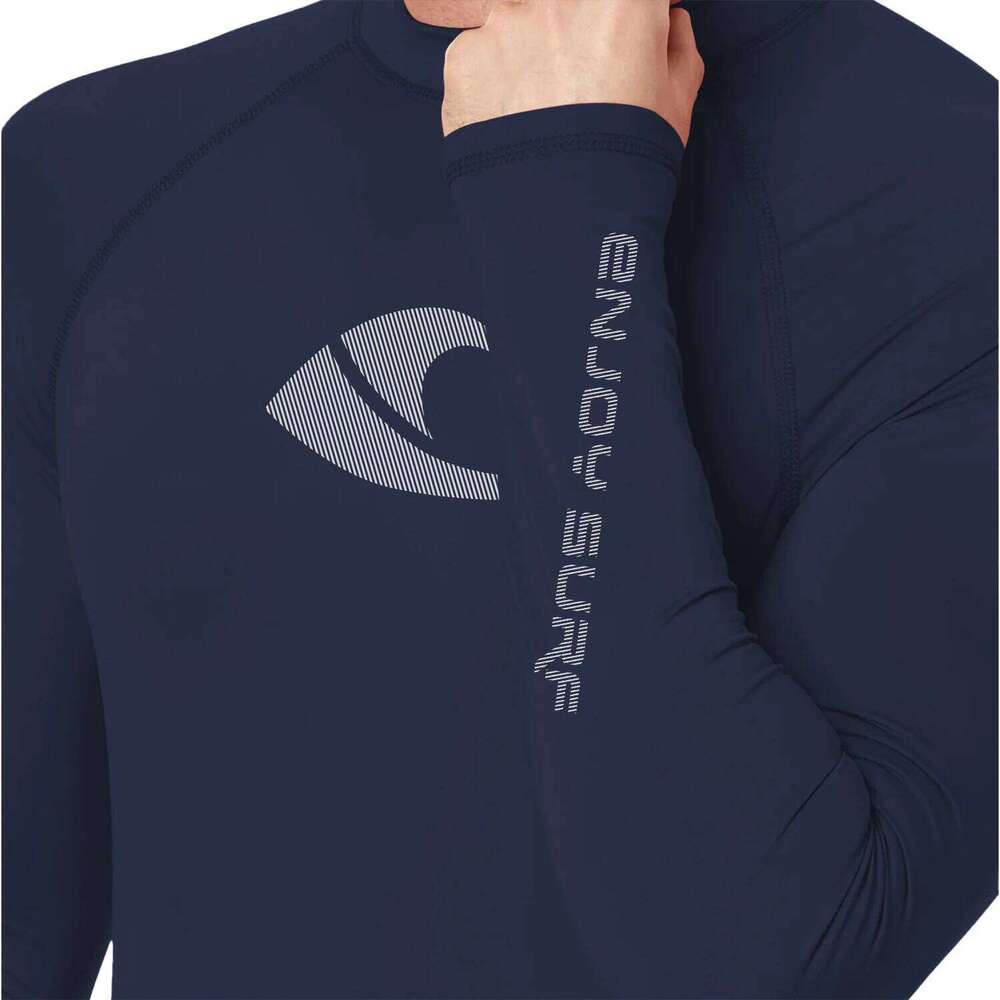 Mens Surfing Diving Swimwear Quick-Dry Stretch UV Protection Swim Shirt Rash Guard For Beach Sports Top