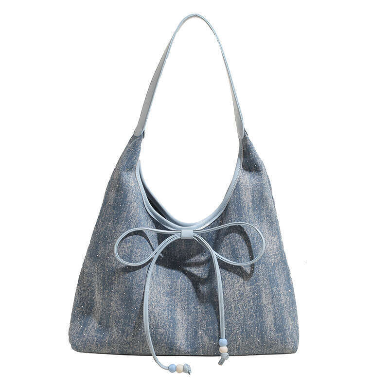 Denim Korean Underarm for Women 2025 New Spring Summer Designer Fashion College Bags Style Tote Large Capacity Shoulder Bag