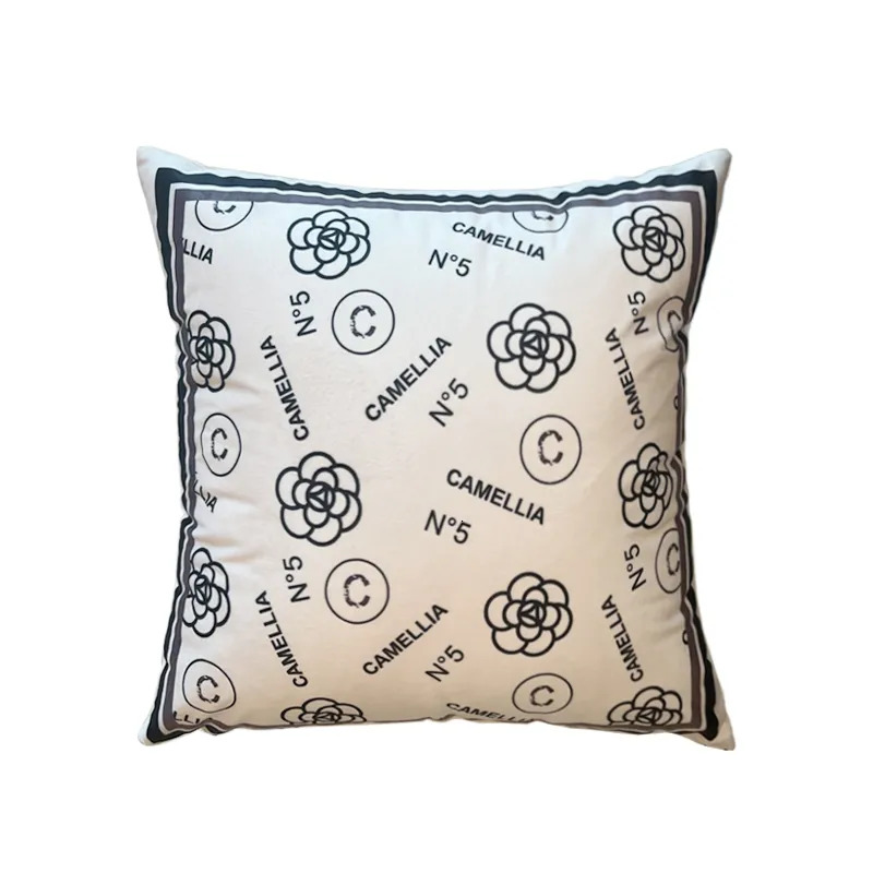 Full of small fragrant designer mountain tea flower pillows round cushions simple French modern living room sofas internet luxcury famous ins cushions