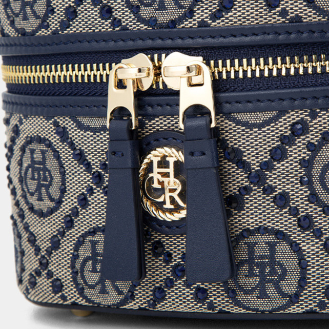 Free Shipping Designer Luxury Women's Embroidered Mini Handbag Jacquard Star Diamond Hand-held Makeup Bag Fashionable Zipper Single Shoulder Cros