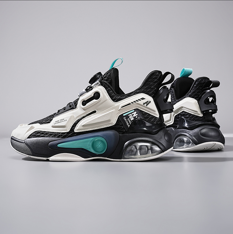 free shipping Men's shoes thick soled air cushion breathable mesh sports shoes Korean version trendy versatile casual shoes