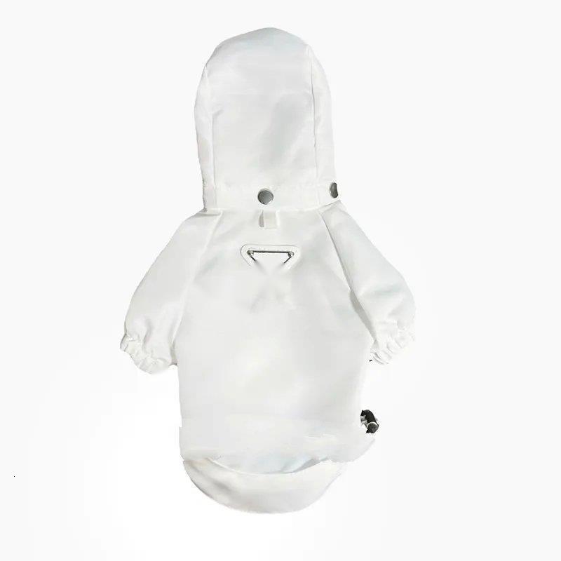 Designer Clothes Brand Lightweight Apparel Raincoat Coat with Hoodie Waterproof Dog Rain Jacket for X-Small to Large Dogs Adjustable Drawstring 3b9