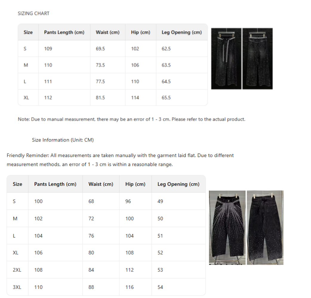 Men's Jeans Heavy Industry Starry Sky Rhinestone Washed Ribbon Streetwear Loose Washed Vibe Straight-leg Pants Trendy For Both Men And Women
