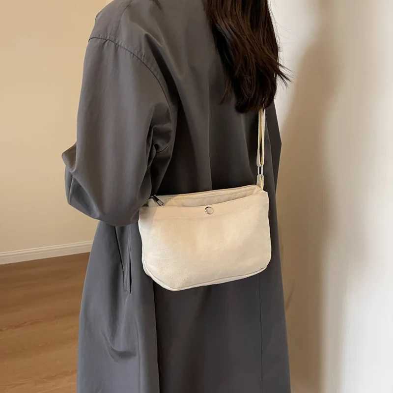 Canvas Phone Bag for Women Vintage Handbags Casual Shoulder Crossbody Bags for Women Messenger Bags Unisex Zipper Shopper Bolsas Y250819