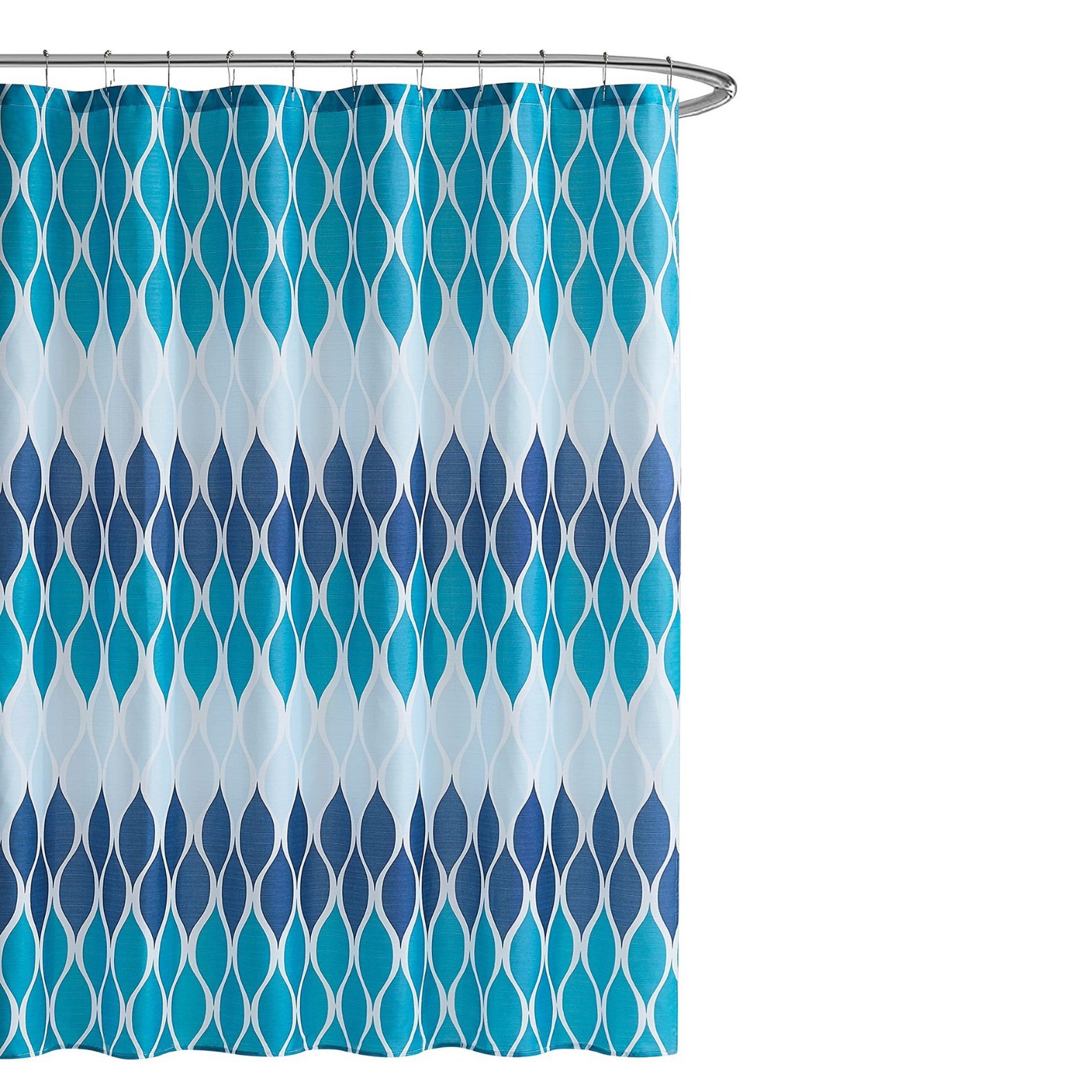 YL-36970 digital printed cloth shower curtain waterproof thick bathroom partition curtain with hook cross-border supply