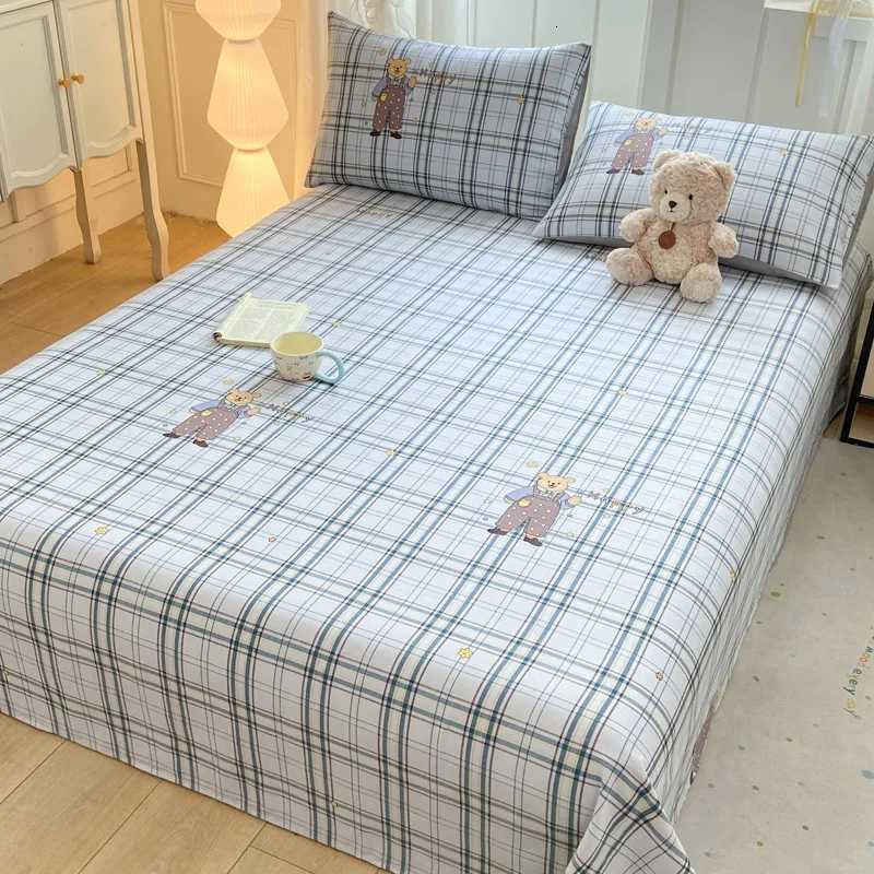 Cotton Flannel Bed Sheet Set - Printed Smooth Durable Lightweight Breathable 1/2/3 Piece Bedroom Collection Y250819