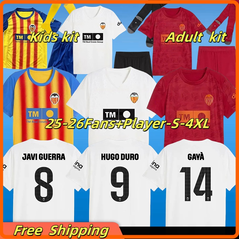XXXL 4XL 2025 2026 valencia soccer jerseys camisetas de futbol Valencia G.PAULISTA DIEGO LOPEZ 25 26 football shirts HUGO DURO GAYA MUSAH JAVI GUERRA men kids kit