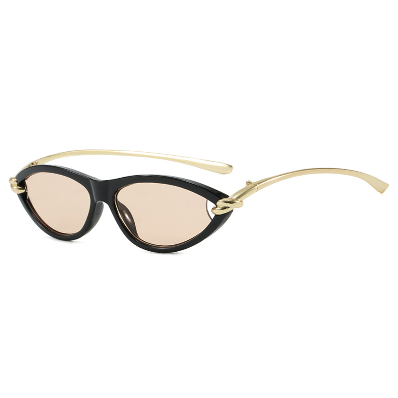 2025 New Arrival Cat Eye Rope Knot Oval Sunglasses for Women European American Premium Influencer Inspired Fashion Eye wear
