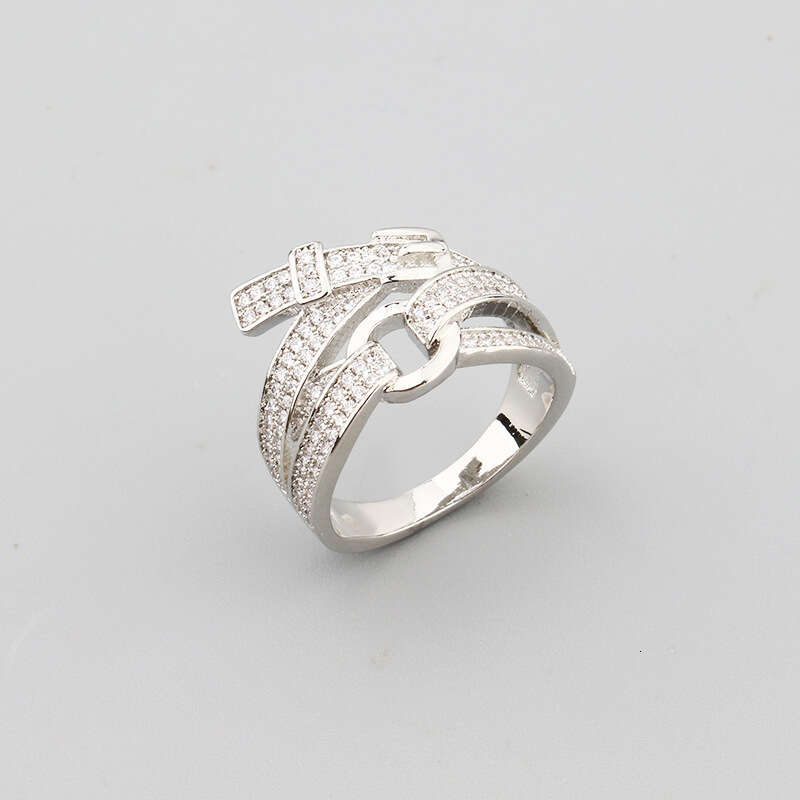 Trendy Fashion Women's Full Dia Elegant Belt Bracelet Gold-Plated Jewelry