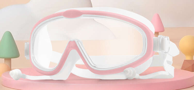 Children's Swim Girls Boys Swimming Gear Glasses Waterproof Anti-Fog Large Frame Professional Diving Goggles