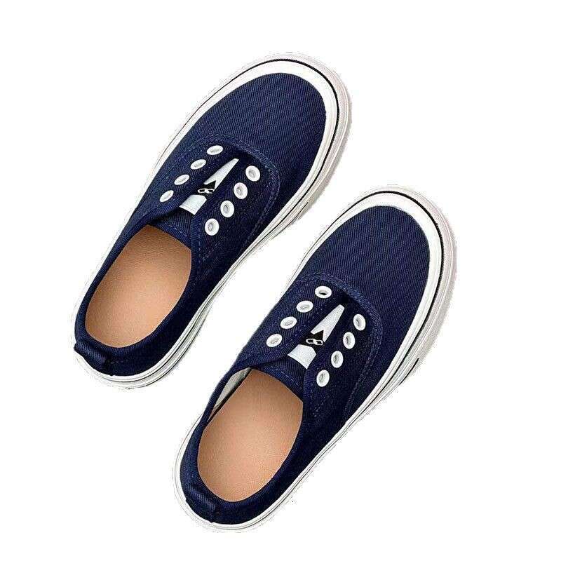 2025 New Spring Summer Thick Sole Elastic Slip-On Canvas for Women Breathable Casual Height Increasing White Sneakers Board Shoes