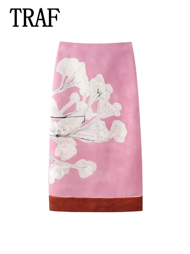 Women Elegant Red Skirts Side Zipper Back Slit Straight Skirts Women Linen Blended Straight Skirt Half skirt 250820