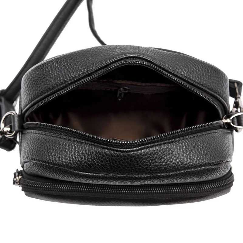 100% Genuine Leather Shoulder Bags For Women Rectangle Black Crossbody Designer Handbag Female Messenger Pocket Y250819