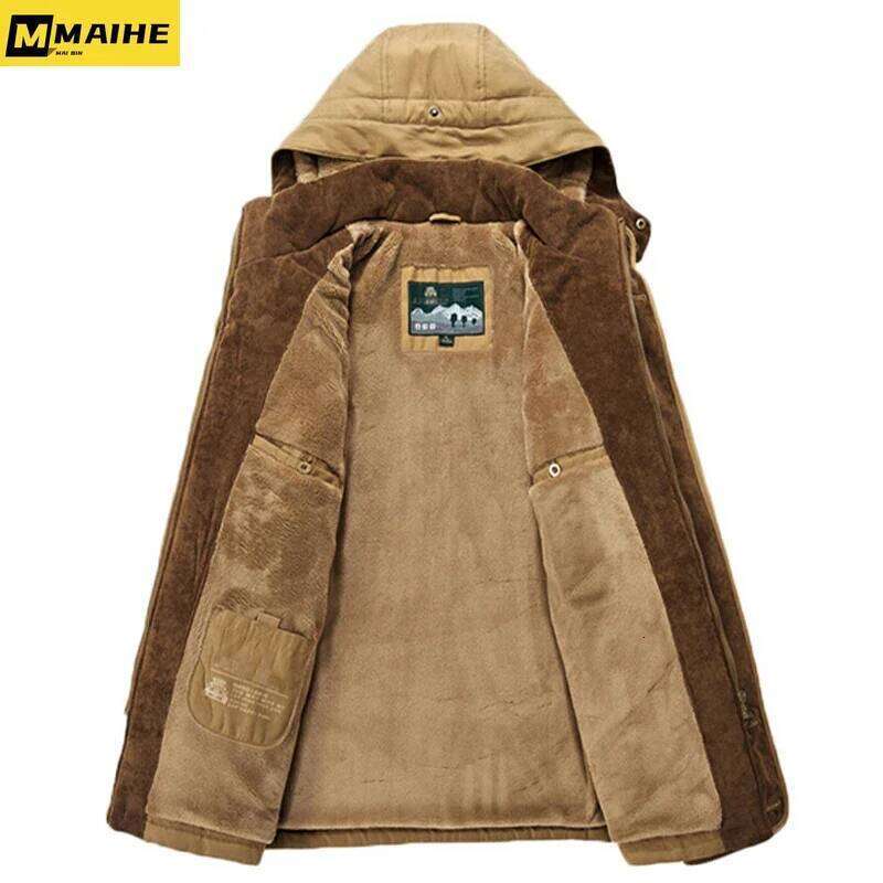 New Minus 40 Degrees Winter Jacket Men Thicken Warm Cotton-Padded Jackets Men's Hooded Windbreaker Parka Plus Size 5XL 6XL Coats