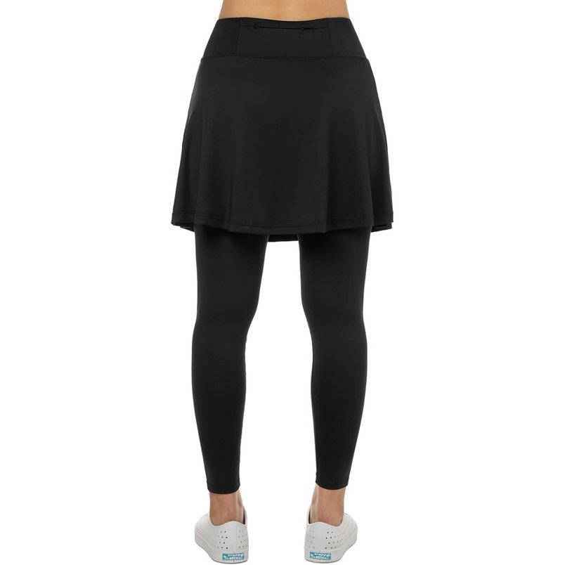 Xioker Women Skirted Full Length Pockets,Tennis Skirts with Leggings Yoga Skorts