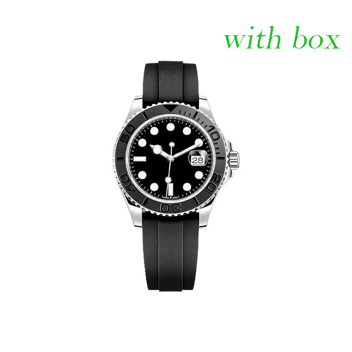 Mens Watch 40mm Dial 2813 Movement Master Automatic Movement Wristwatches With Box Sapphire Luminous 904L Stainless Steel/Rubber Strap Watches reloj de lujo