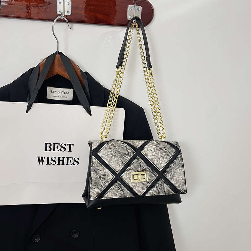 2025 Bags Designer New Snake Pattern Chain Fashion Single Shoulder Crossbody Small Bag for Women