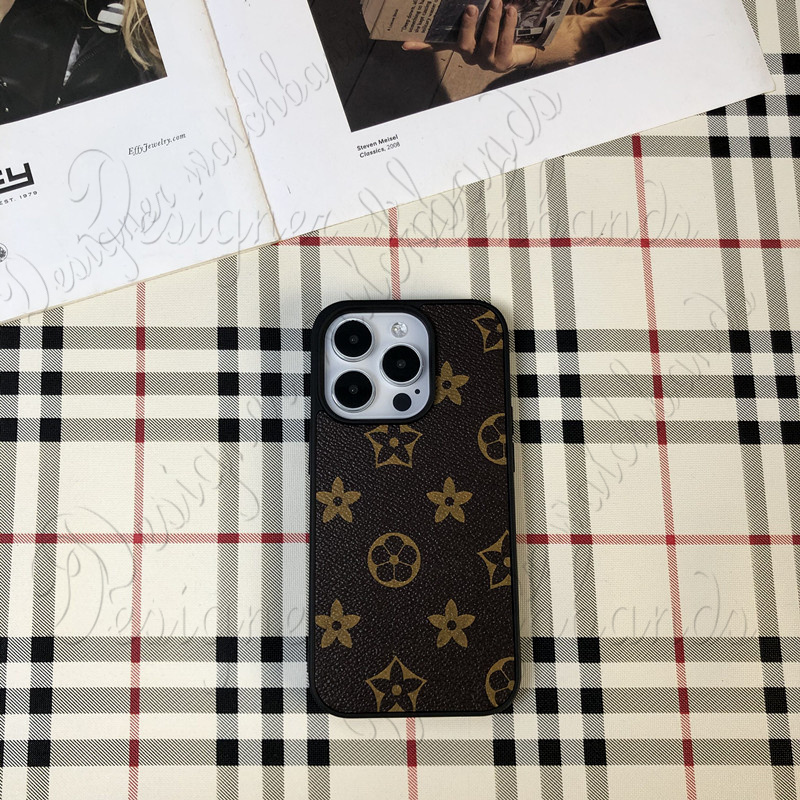 Designer Fashion Phone Cases for iPhone 17 Pro Max 16 15 14 13 12 11 16Plus iPhone Cover for Samsung Galaxy S25 S24 S23 S22 S21 S20 Luxury Fashionable