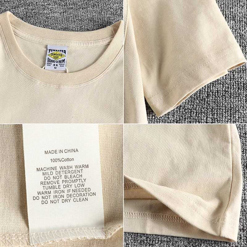 Simple Design Cotton Pocket Washed T-Shirt for Men Basic Style with Pure Color and Short Sleeves Y250819