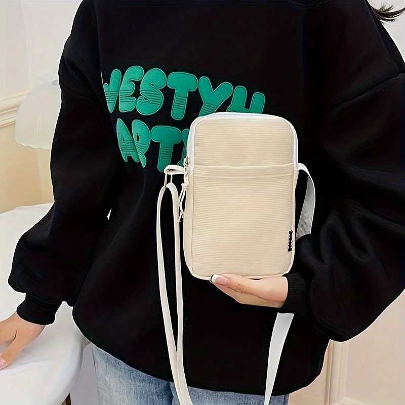 New Fashion Simple Casual Shoulder Messenger Bag Womens Portable Mobile Phone Bag Vertical Coin Key Bank Card Shoulder Bag Y250819