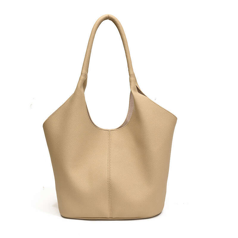 Simple Handheld Niche Design Large Bags Capacity Bucket for Women Designer 2025 Summer New Commuting Shoulder Bag