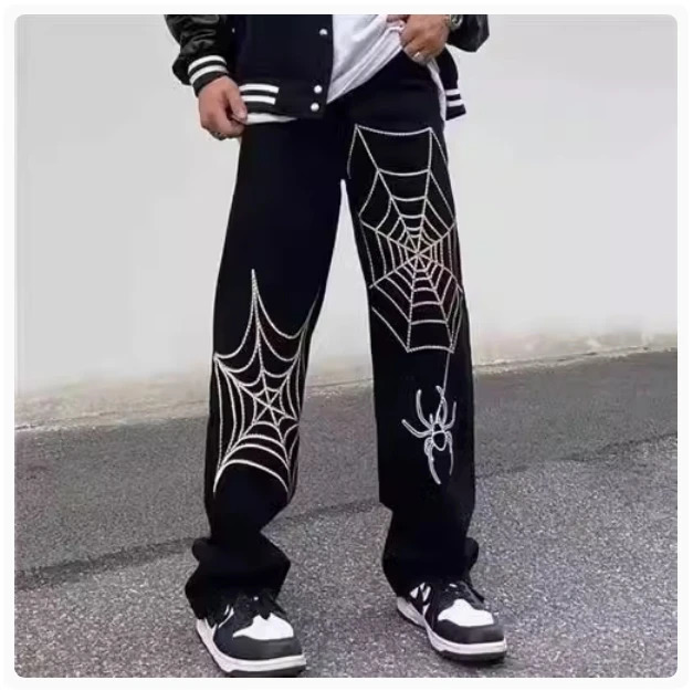 Summer high street wide leg sports pants for men and women trend loose slim straight vibe style casual 250815