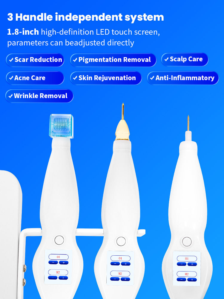 6 In 1 Factory Supply Pigmentation Treatment Plasma Device Easy Adjust Energy Hot And Cold Therapy Skin Care Tool