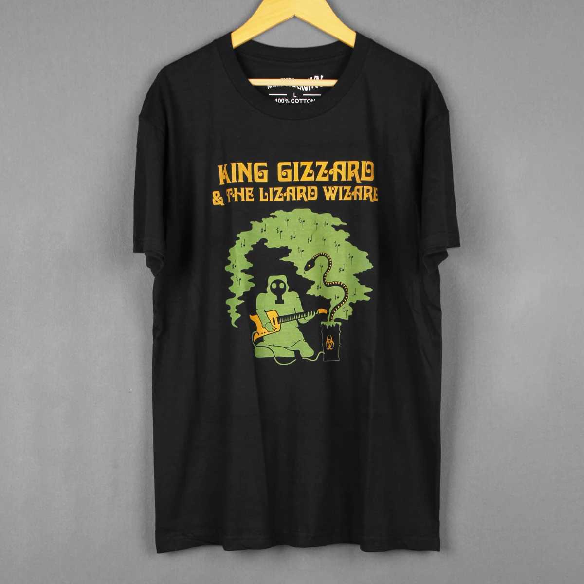 King Gizzard And The Lizard Wizard T-Shirt Psychedelic Garage Rock Fuzz Band Mens Clothing Short Sleeve Loose Printed Shirt Y250819