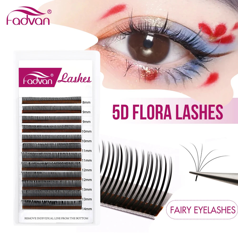 Fadvan 5D Spikes Fairy Flora Lashes Cluster Eyelash Grafting Individual Easy Fan s 250811