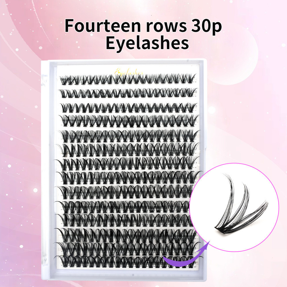 30D 40D 60D 80D Mixed Tray Individual Lashes 3D Russia Volume Eye Lashes Soft Natural Lashes Mink Lash Cluster False Eyelashes 240620