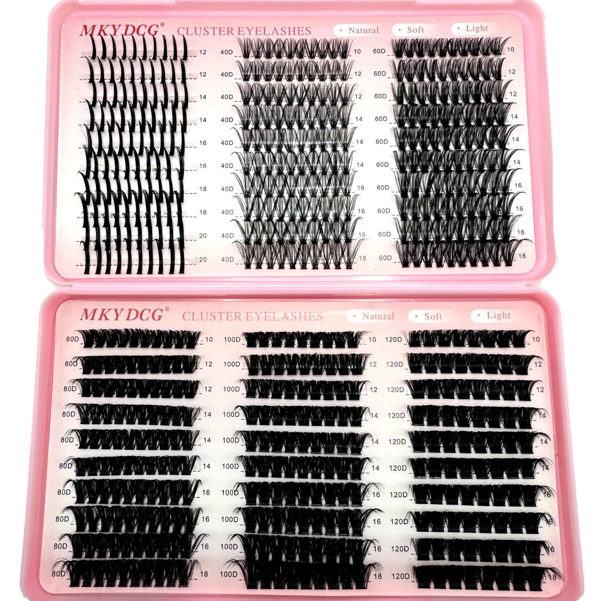 60D100D Cluster Eyelash s with Lash Spikes Clusters Wispy Eyelashes Fluffier Individual Lashes 250811