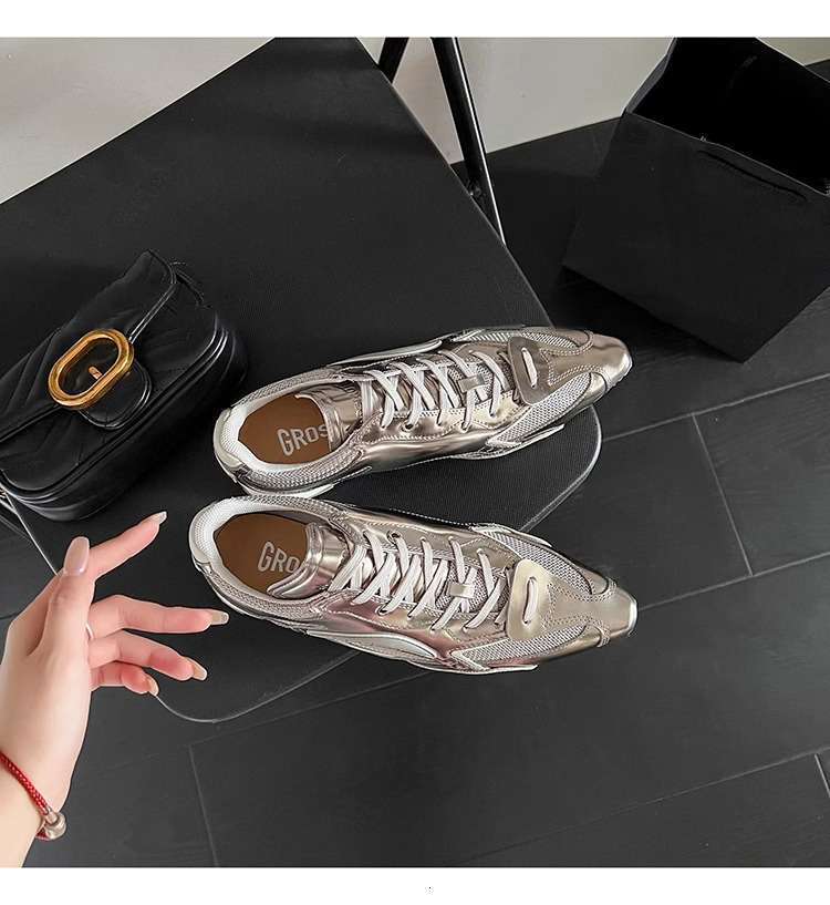 Women's Thick-Soled Versatile Casual Sneakers Asymmetric Tongue German Training Height Increasing Boxing Shoes 2025 New Model