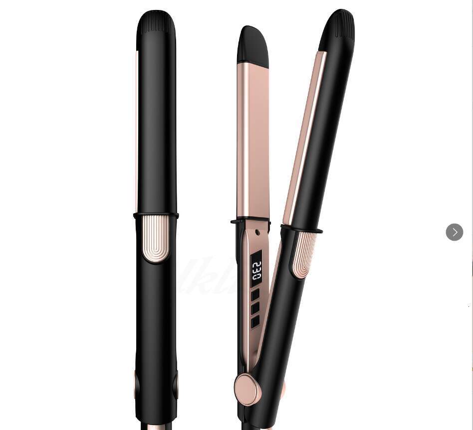 New Model Multifunctional 2-In-1 Rapid Heat-up Curler Negative Ion Dual-Use Hair Straightener And Curling Iron