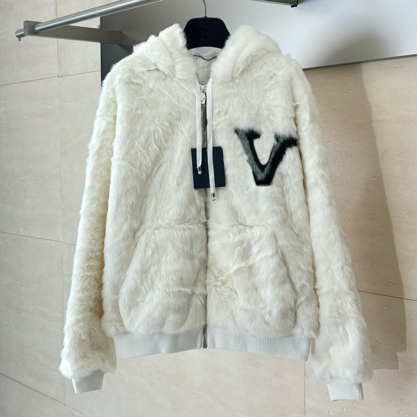 new Designer men's cardigan zipper jacket hoodie high-quality top wool material long sleeved jacket loose outdoor Plush warm coat