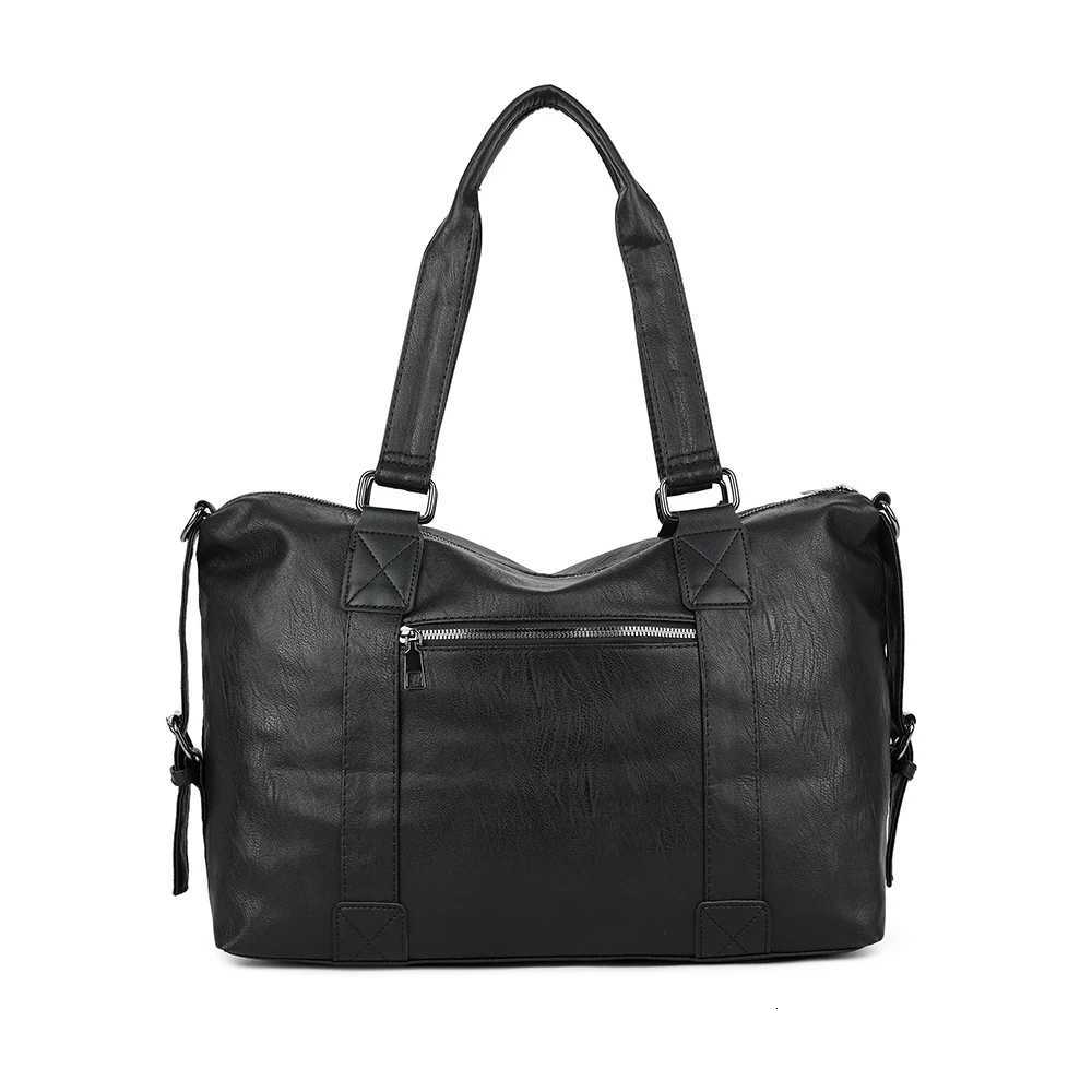 Large Capacity Black Shoulder Bags For Women Large Shopper Bag Solid Color Soft Leather Crossbody Handbag Lady Travel Tote Bag Y250819