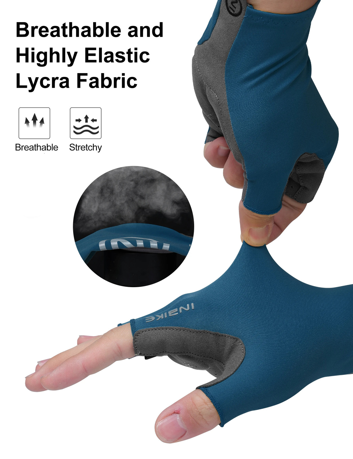 INBIKE Cycling Gloves Summer MTB Bike for Men Biking Gel Padded Half Finger Road Bicycle Accessories 250811