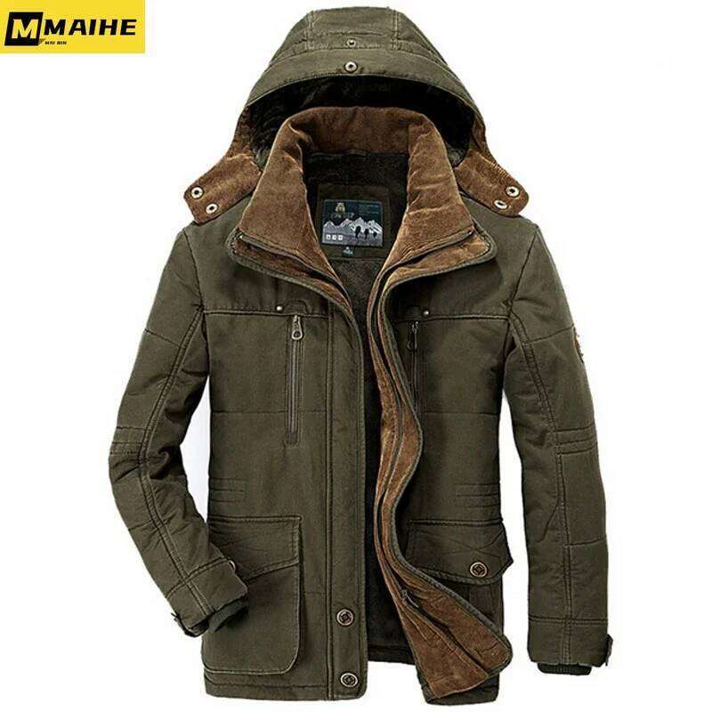 New Minus 40 Degrees Winter Jacket Men Thicken Warm Cotton-Padded Jackets Men's Hooded Windbreaker Parka Plus Size 5XL 6XL Coats