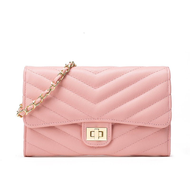 Free Shipping Designer Luxury Women's Chain Handbag New Style Small Fragrance Fashion Shoulder Crossbody Bag Mini Lock Casual Phone Bag