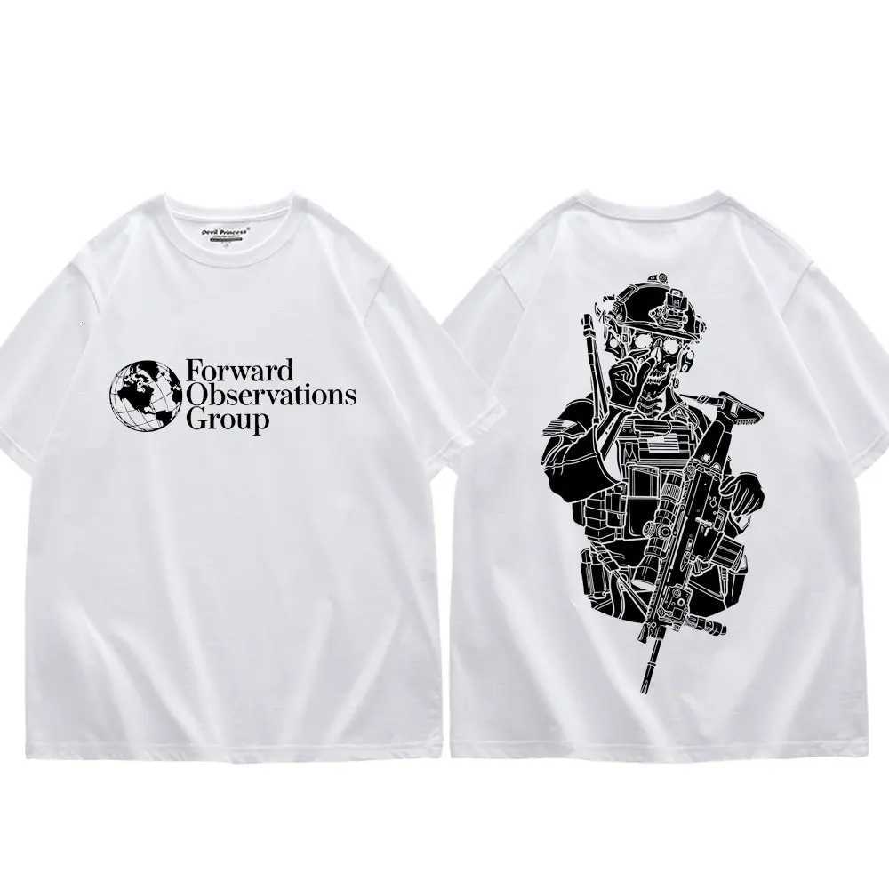 Gbrs Forward Observations Group Merch T Shirt Gothic Fashion Vintage Short Sleeve T-shirt Unisex Summer Casual Cotton T-shirts Y250819