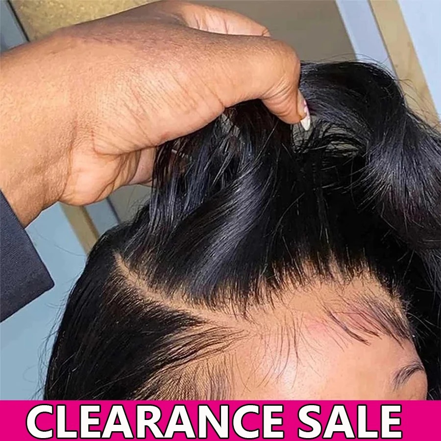 Synthetic Lace Front Glueless Wig, Pre Plucked Pre Cu Lace Easy to Wear Put on and Go Hd Transparent Lace 1B Black Long Straight Wigs for Black Women 