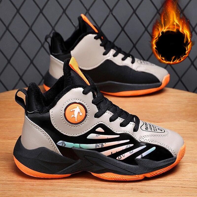 Children Basketball High Top Rubber Non-slip Field Training Sports Walkfashion for Kids Shoes Size 31 - 40 dh1922389