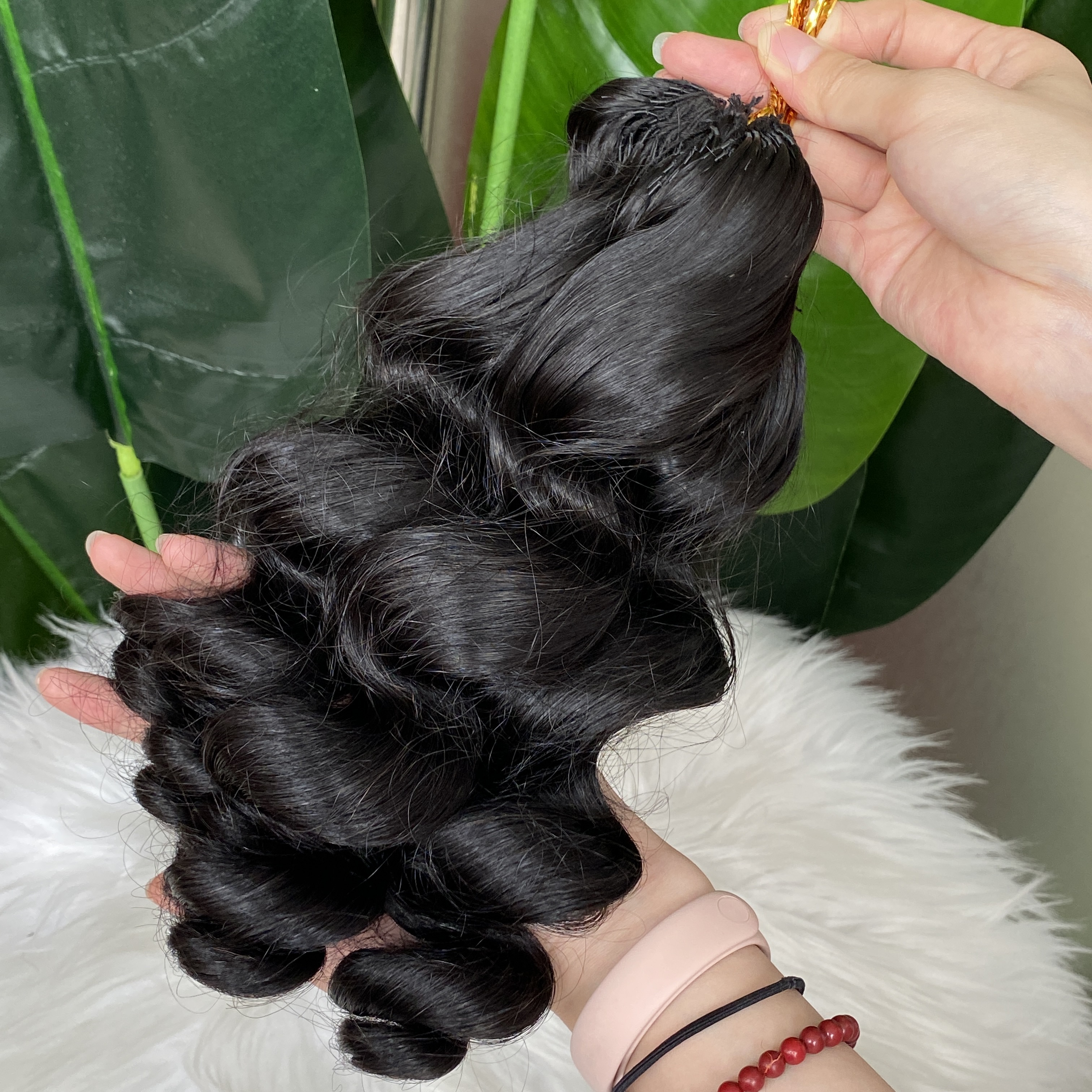 100% Remy Raw Virgin Human Hair Natural Black Loose Wave Feather Hair Extensions 100g/lot 3 Lots Russian Brazilian Malaysian Indian
