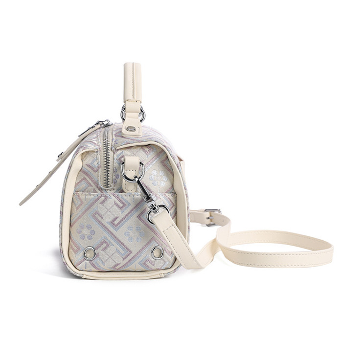 Free Shipping Designer Luxury New Women's Printed Handbag Niche High-end Large Capacity Commuting Shoulder Crossbody Bag Fashion Boston Pillow Ba