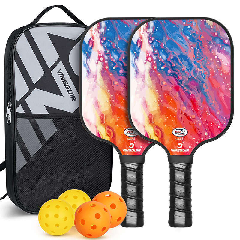 Heat Pressed Integrated T700 Carbon Fiber Pickleball Racket Full Set