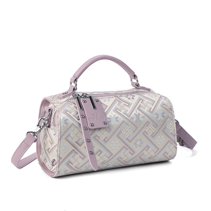 Free Shipping Designer Luxury New Women's Printed Handbag Niche High-end Large Capacity Commuting Shoulder Crossbody Bag Fashion Boston Pillow Ba