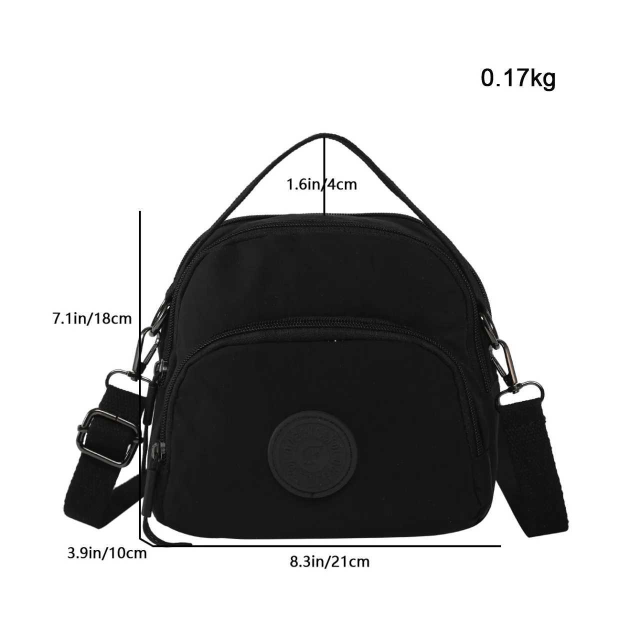 Fashion Simple Ladies Shoulder Bag Large Capacity Oxford Cloth Multi-Layer Crossbody Bag Durable Ladies Commuter Backpacks Y250819