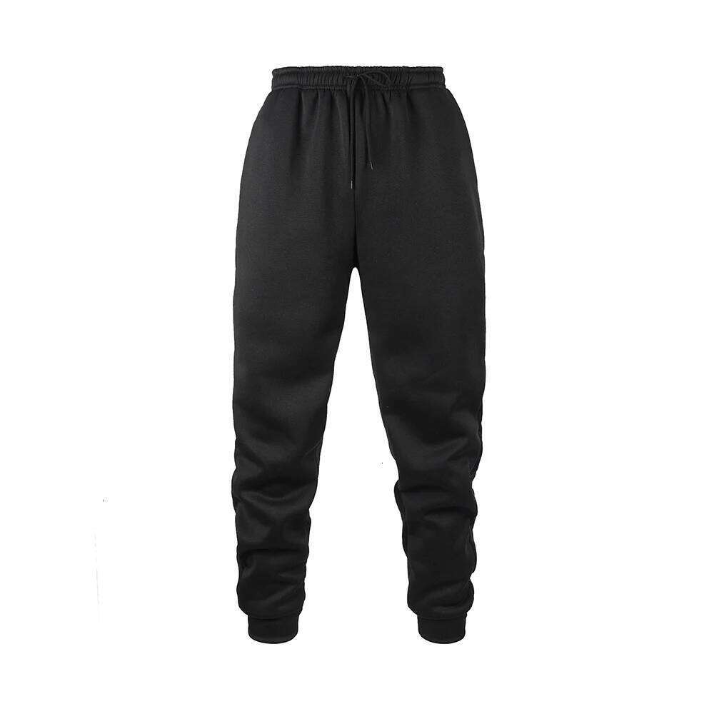 Mens Jogging Autumn Winter Sweatpants Men Sports Gym Trousers Fashion Solid Color Casual Workout Long Pants