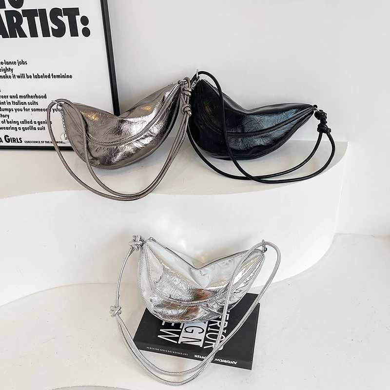 Small Silver Crossbody Bags For Women 2025 Y2k Korean Fashion Designer Female Bucket Bag Lady Shoulder Bag Handbags And Purses Y250819