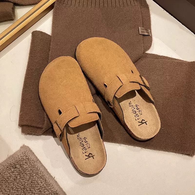 Designer Slippers Clogs Classic Beach Sandals Sude Leather Outdoor Fashion Casual Scuffs Flat High Quality Fashion Summer Flip Flops